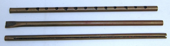 3 Different .22 Gallery Brass Tube Loaders...