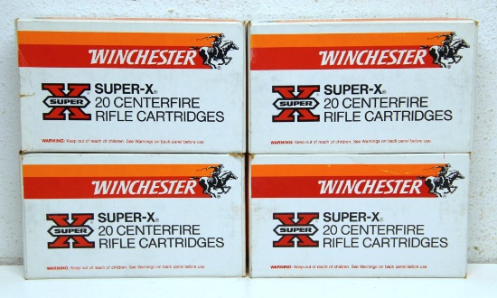 4 Boxes Winchester .30-06 Springfield 180 gr. SilverTip Cartridges Ammunition...