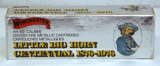 Full Vintage Box Winchester Little Big Horn Centennial 1876-1976 .44-40 Win. Cartridges Ammunition