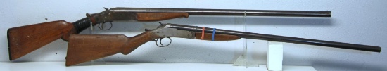 Iver Johnson Champion 12 Ga. Single Shot Shotgun and American Gun Co. Victor Ejector 12 Ga. Single
