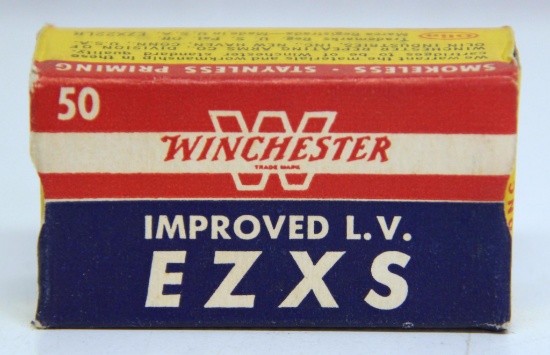 Full Vintage Box Winchester Improved L.V. EZXS....22 LR Low Velocity Cartridges Ammunition...