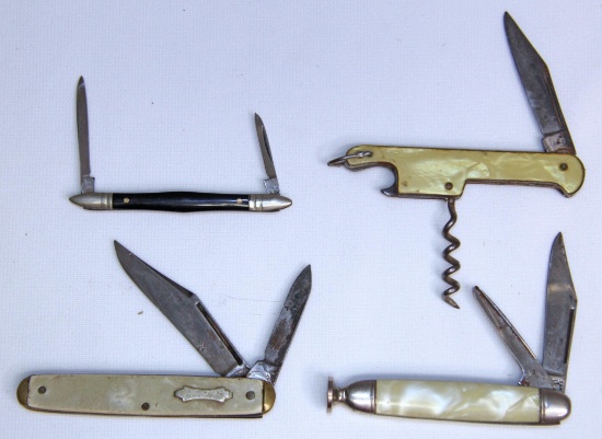4 Vintage Pocket Knives...