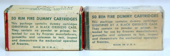 2 Full Vintage Boxes Remington Dummy Cartridges Ammunition - 1.22 LR and 1 .22 Short...