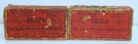 Full Vintage Two Piece Box and Partial Vintage Two Piece Box of 27 The Eagle Metallic Cartridge Co.