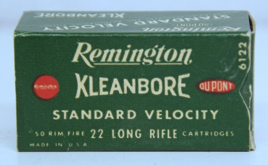 Full Vintage Box Remington Standard Velocity .22 LR Cartridges Ammunition...