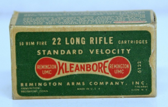 Full Vintage Remington Dog Bone Box .22 LR Standard Velocity Cartridges Ammunition...