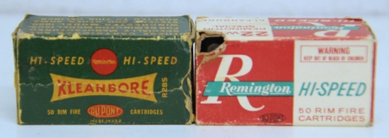 Full Vintage Box Remington .22 WRF (Remington Special) and Partial Box of 31 Remington .22
