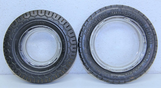 B.F. Goodrich Silvertown...and Kelly Tire Ashtrays...