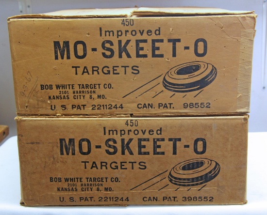 2 Partial Cases Improved MO-SKEET-O Clay Targets by Bob White Target Co. Kansas City, MO - Estimated