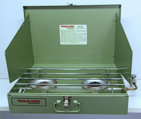 Trailblazer by Winchester 2 Burner Propane Camp Stove, Complete, Clean, Good Condition...