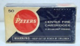 Full Vintage Box Peters .38 Super 130 gr. MC Automatic Colt Pistol Cartridges Ammunition...