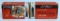 2 Full Vintage Boxes Sears, Roebuck and Co. J.C. Higgins Xtra-Range .22 LR Cartridges Ammunition -