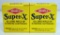 2 Full Vintage Boxes Western Super-X 40 Round Box .22 LR Hollow Point Cartridges Ammunition...