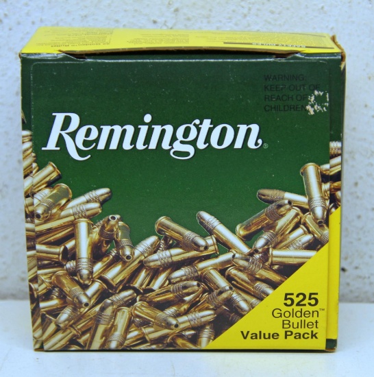 Full Box Remington 525 Golden Bullet Value Pack .22 LR HP Cartridges Ammunition...