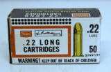 Full Vintage Box Sears Ted Williams .22 Long Cartridges Ammunition...