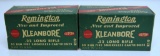 2 Full Vintage Boxes Remington New and Improved Kleanbore .22 LR Cartridges Ammunition...
