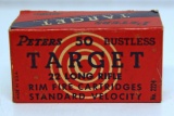 Full Vintage Box Peters Target .22 LR Cartridges Ammunition...