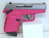 SCCY CPX-1 9 mm Semi-Auto Pistol, New in Box... Extra Clip Pink with Silver Slide and Black Accents