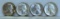 1963, 1963 D, 1964, 1964 D Washington Quarters...