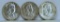 1952, 1952 D, 1952 S Franklin Half Dollars...