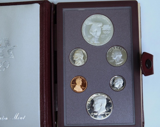 U S Mint 1983, 1984 US Olympic Prestige Sets in Original Boxes...