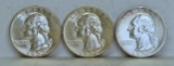 1952, 1952 D, 1952 S Washington Quarters...