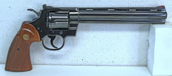 Colt Python Target .38 Special Double Action Revolver, Like New in Original Box... 8" Barrel... Mfg.