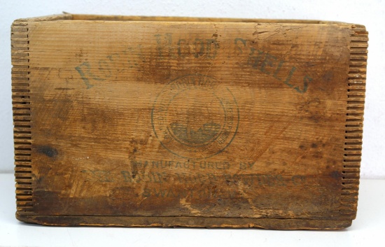 The Robin Hood Powder Co 12 Ga. Shotshell Wooden Ammo Box...