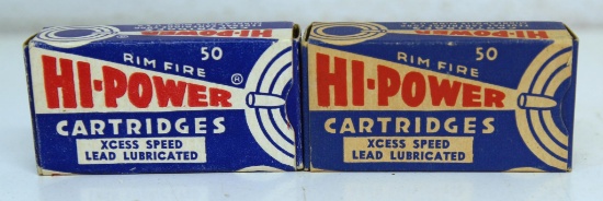 2 Full Vintage Boxes Federal Hi-Power Xcess Speed .22 Short Cartridges Ammunition...
