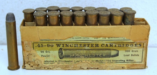 18 Vintage Rounds WRACo .45-90 WCF Cartridges Ammunition...