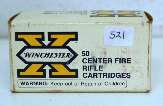 Partial Vintage Box of 31 Winchester .25-20 Winchester 85 gr. Soft Point Cartridges Ammunition...