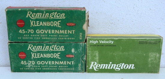 2 Full & 1 Partial of 9 Remington .45-70 Gov't Cartridges Ammunition...