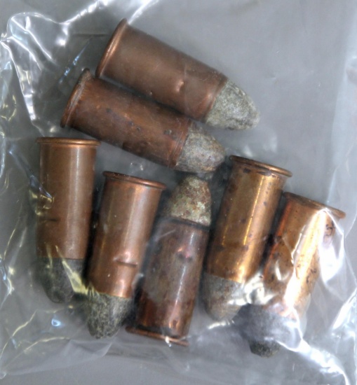 7 Rounds Collector .56 Spencer Rim Fire Cartridges Ammunition...