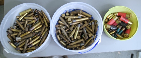 Large Amount Mixed Old Cartridges Ammunition and Brass...