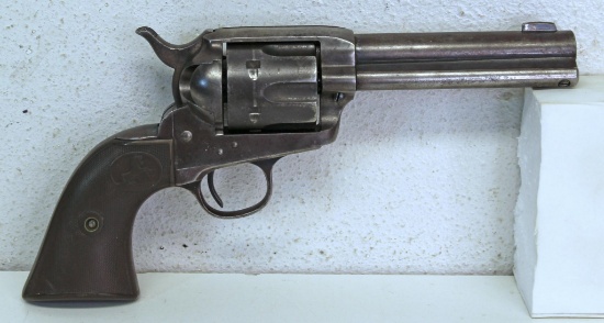 Colt 1st Gen. Single Action Army .38 WCF Revolver... 4 3/4" Barrel... 2 Line Barrel Address... Mfg. 