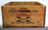 Western Super X .22 LR Wooden Ammo Box...