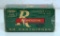Full Vintage Box Remington .25 Automatic 50 gr. Cartridges Ammunition...