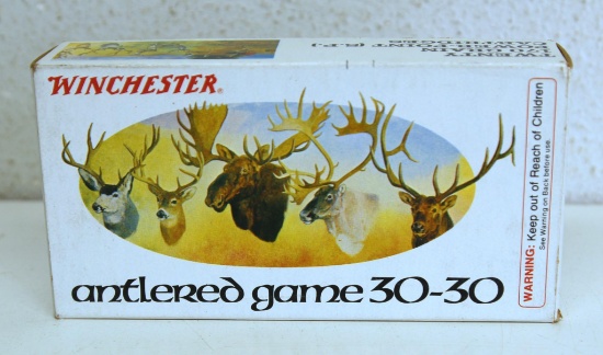 Full Box Winchester Antlered Game .30-30 170 gr. PowerPoint SP Cartridges Ammunition...