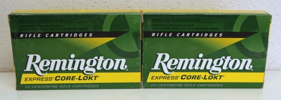 2 Full Boxes Remington Express 7 mm Mauser (7x57) 140 gr. PSP Core-Lokt Cartridges Ammunition...