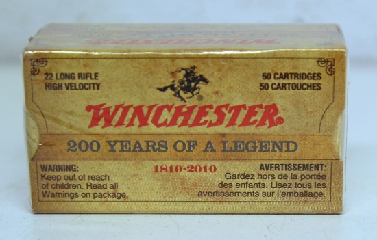 Full Box Winchester 200 Years of a Legend Oliver F. Winchester 1810-2010 .22 LR Cartridges
