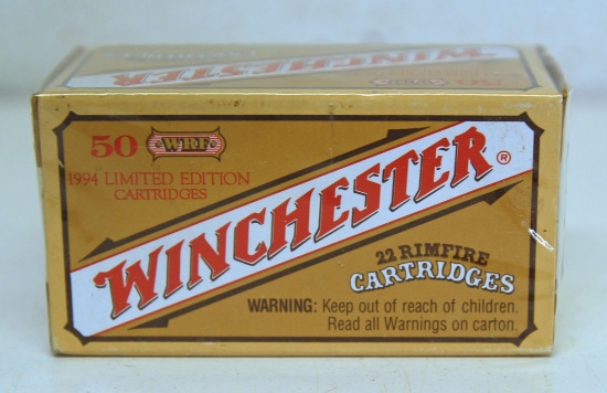 Full Vintage Box Winchester 1994 Limited Edition .22 WRF Cartridges Ammunition...