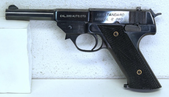 Hi-Standard Model G .380 Auto Semi-Auto Pistol... 1 Clip... 5" Barrel... SN#1285...