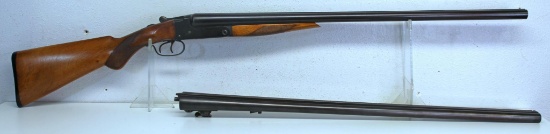 Stevens Model 335 12 Ga. Side...by Side 2 Barrel Set Double Barrel Shotgun... 2 Barrel Set w/Solid R