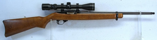 Ruger Model 10/22 Carbine .22 LR Semi-Auto Rifle w/Tasco Scope... Front & Rear Sight Missing... 1