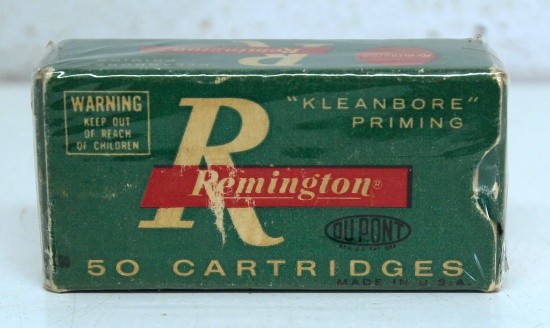 Full Vintage Box Remington .25 Automatic 50 gr. Cartridges Ammunition...