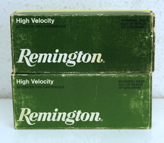 Full Box of 20 and Partial Box of 18 Remington .221 Rem. Fire Ball 50 gr. SP Cartridges Ammunition..
