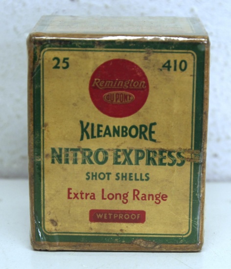 Full Vintage Box Remington Nitro Express .410 Ga. 3" Shotshells Ammunition...