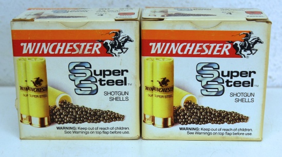 Two Full Boxes Winchester Super Steel 20 Ga. 2 3/4" 4 Shot Shotshells Ammunition...