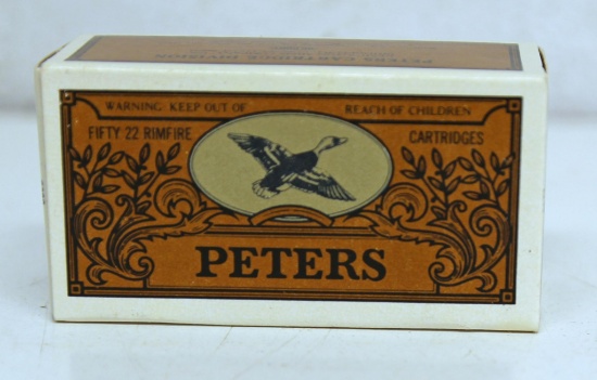 Full Vintage Box Peters .22 LR Shot Cartridges Ammunition...