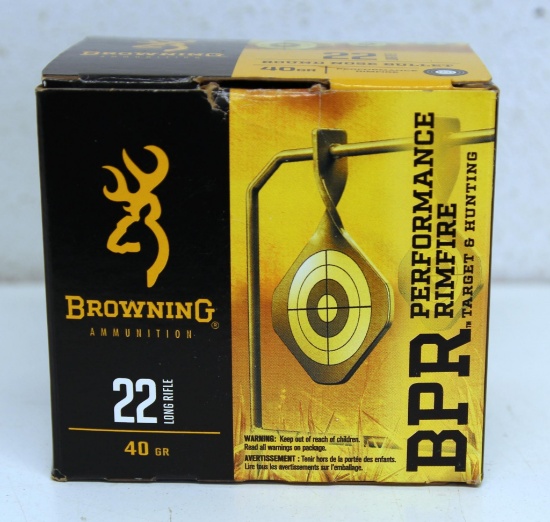 Full Box 400 Browning BPR Performance Rimfire .22 LR 40 gr. Cartridges Ammunition...